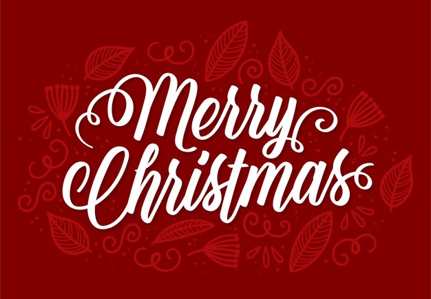 Christmas lettering concept