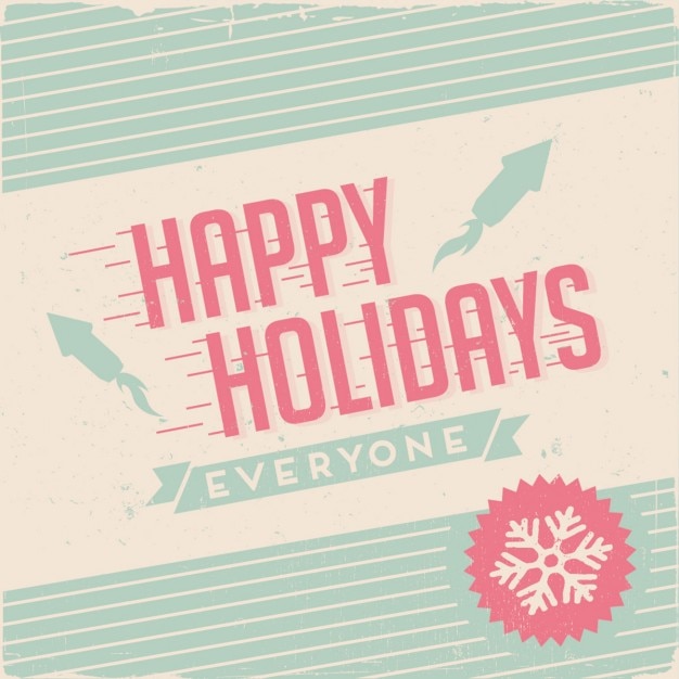 Christmas lettering, turquoise striped background