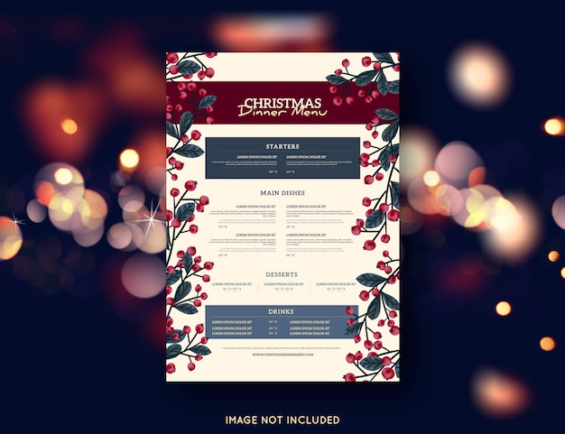 Christmas Menu Template