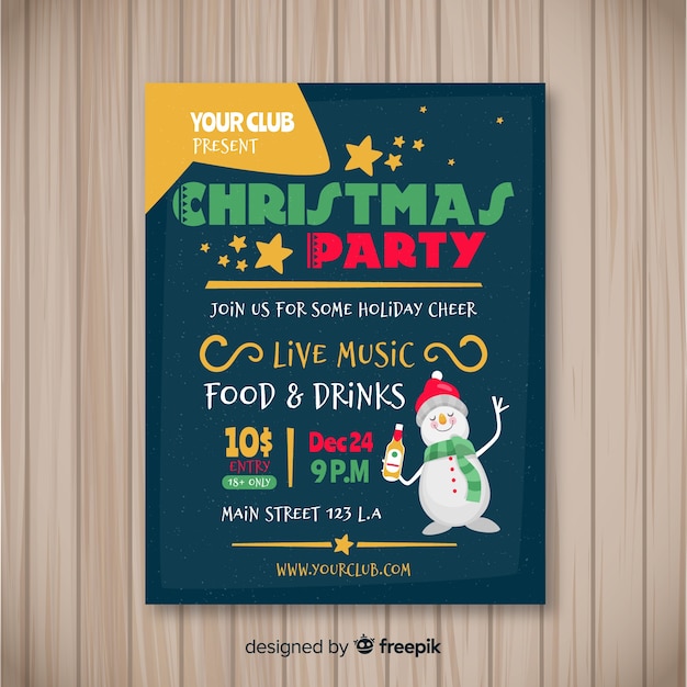 Christmas party banner