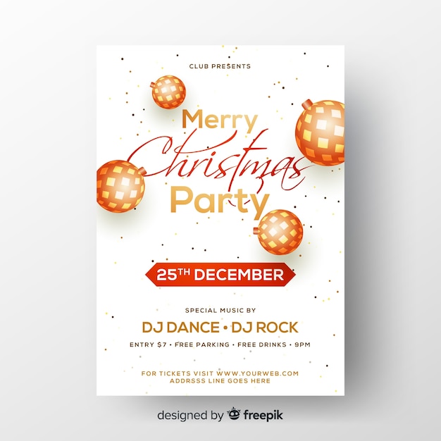 Christmas party flyer