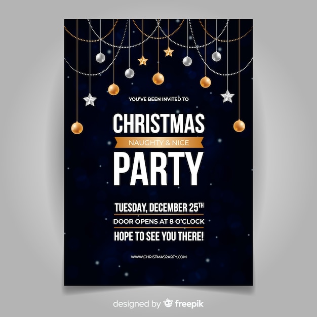 Christmas party flyer