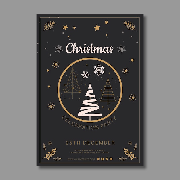 Christmas poster template