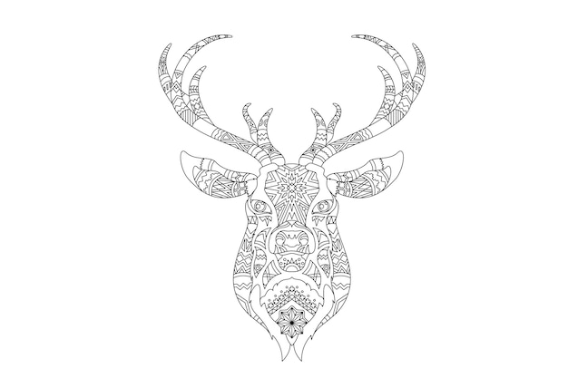 Free Vector christmas reindeer vector