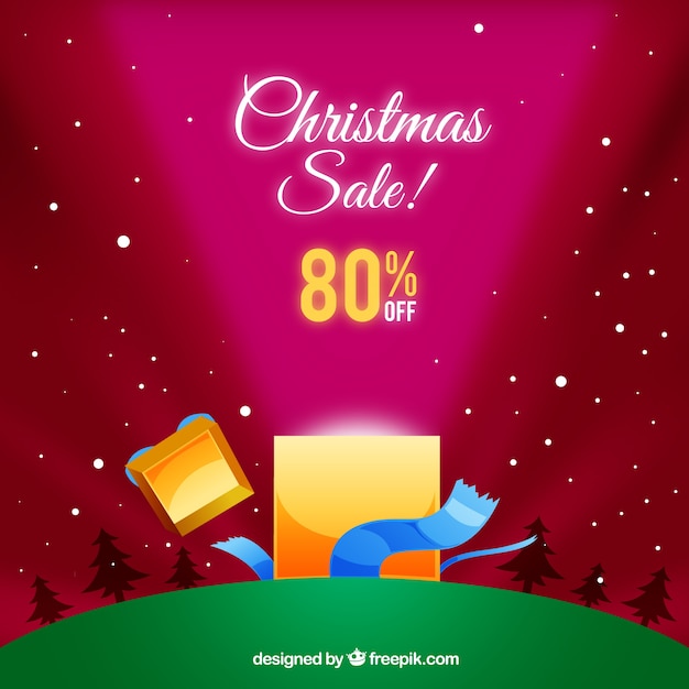 Christmas sale background 