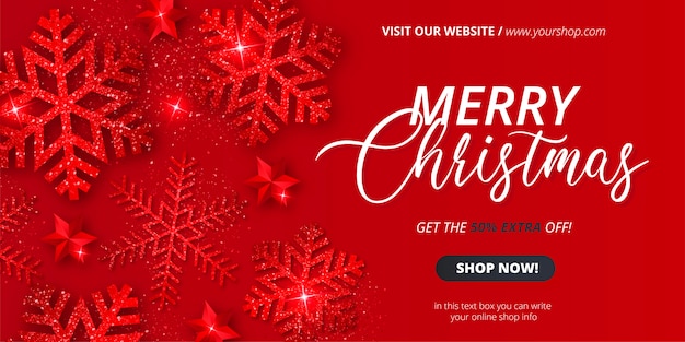 Christmas Sale banner template