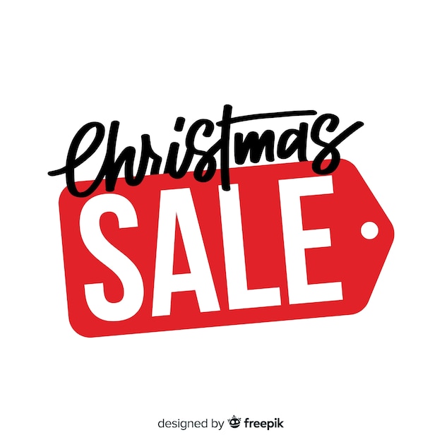 Free Vector christmas sales banner