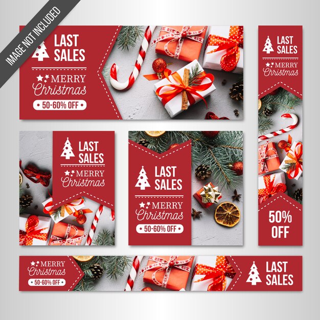 Christmas sales banners web