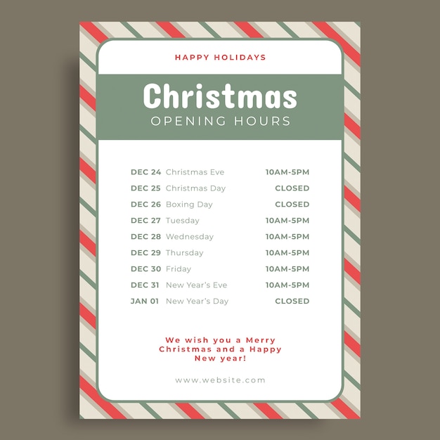 Christmas sign template