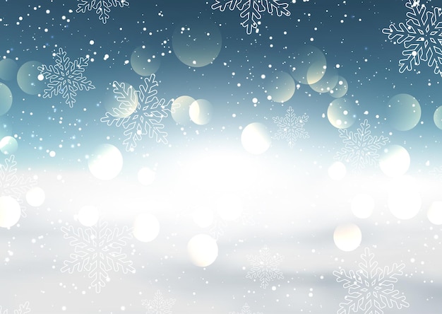 Free vector christmas snowflake background