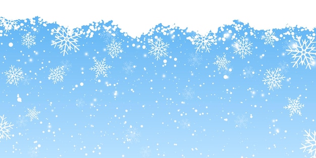 Free Vector christmas snowflake banner design