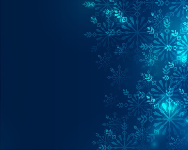 Christmas snowflakes background with text space