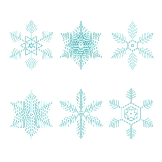 Christmas snowflakes collection