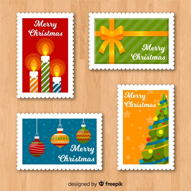 Christmas stamp collection