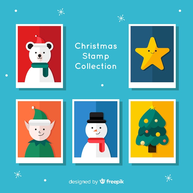 Christmas stamp collection