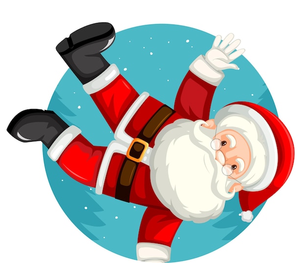 Free Vector christmas theme with santa