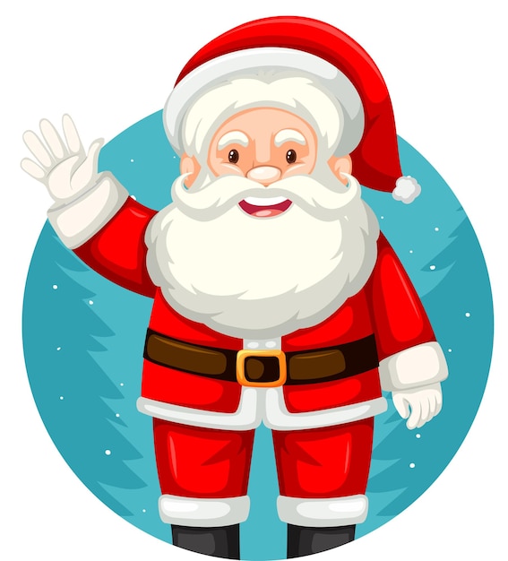 Free Vector christmas theme with santa