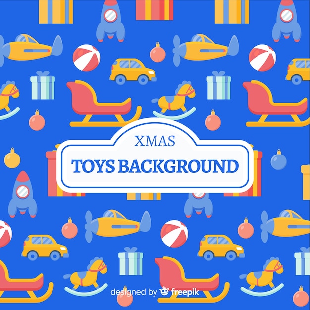 Christmas toy background