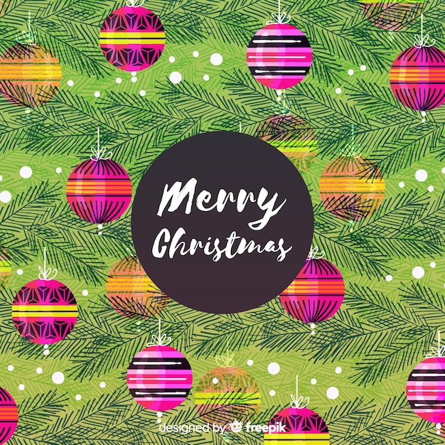 Free Vector christmas tree branches background