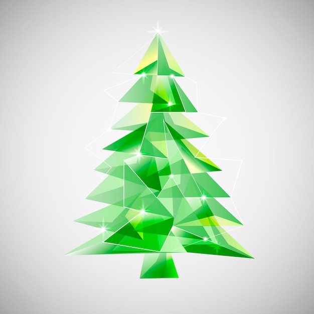 Christmas tree concept with abstract design