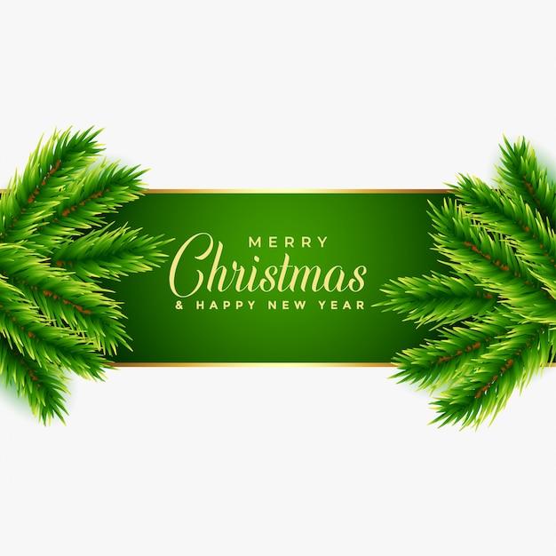 Christmas tree leaves background design