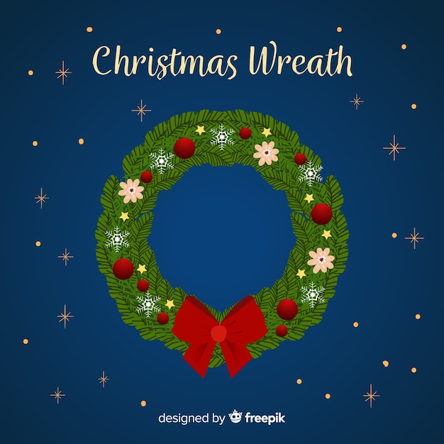 Free Vector christmas wreath