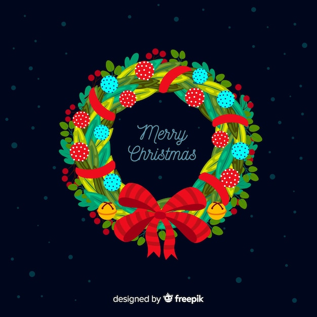 Free vector christmas wreath