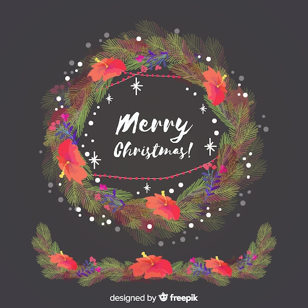 Free vector christmas wreath