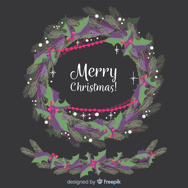 Free Vector christmas wreath