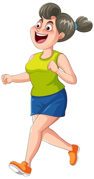 Chubby Girl Doing Exercise