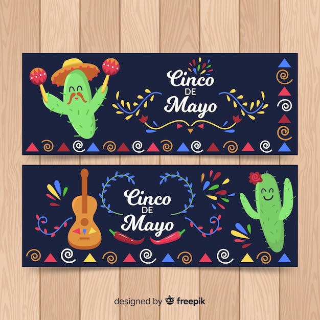 Free Vector cinco de mayo banner