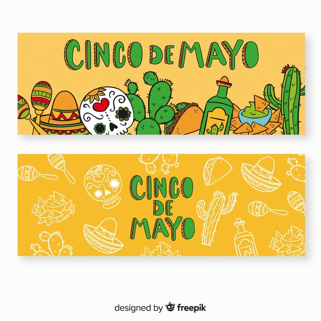 Cinco de mayo banners