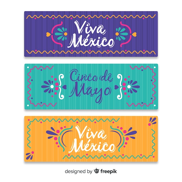 Free Vector cinco de mayo banners