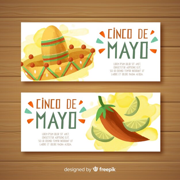 Cinco de mayo banners