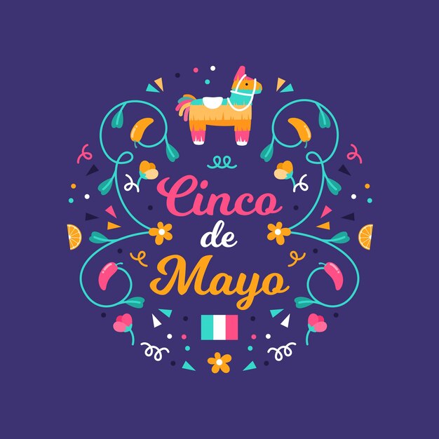 Cinco de mayo in flat design