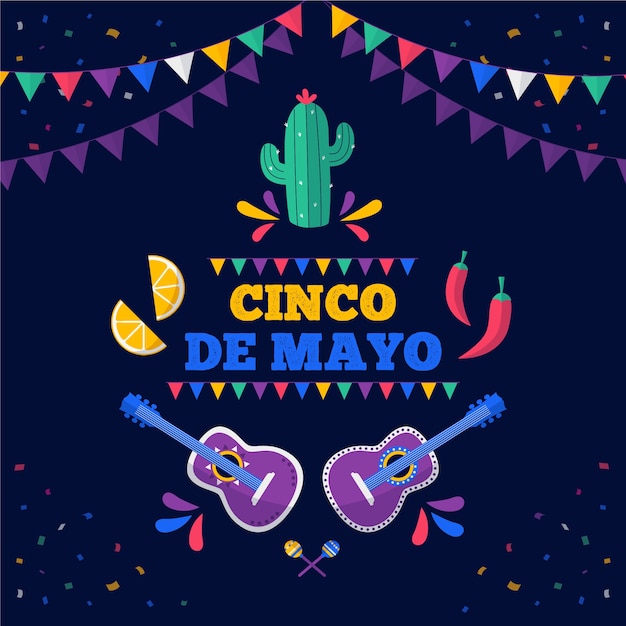 Cinco de mayo in flat design