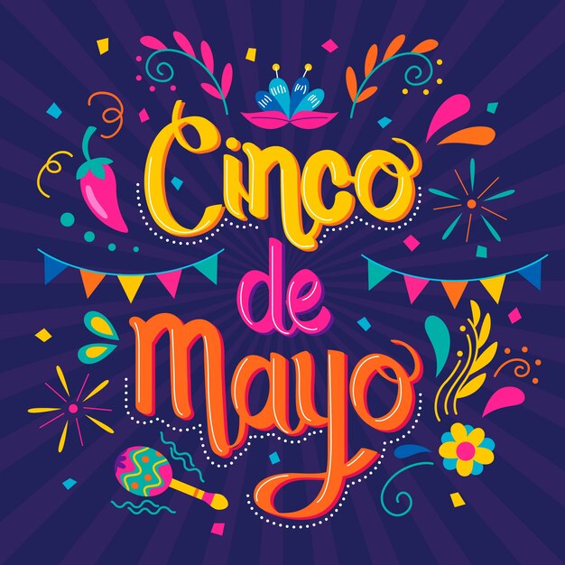 Cinco de mayo lettering