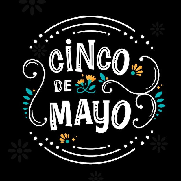 Cinco de mayo lettering