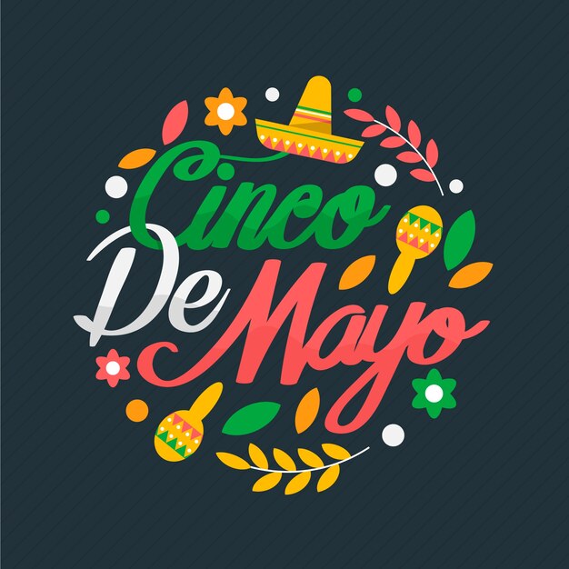 Cinco de mayo lettering