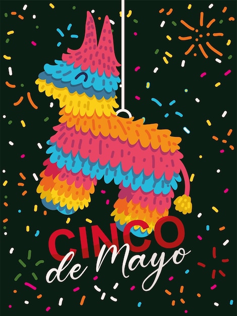 Free Vector cinco de mayo occasion card design