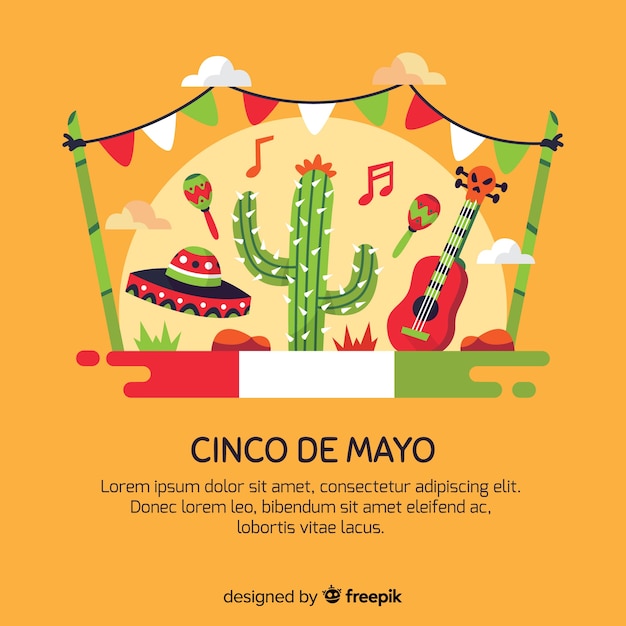 Free vector cinco de mayo