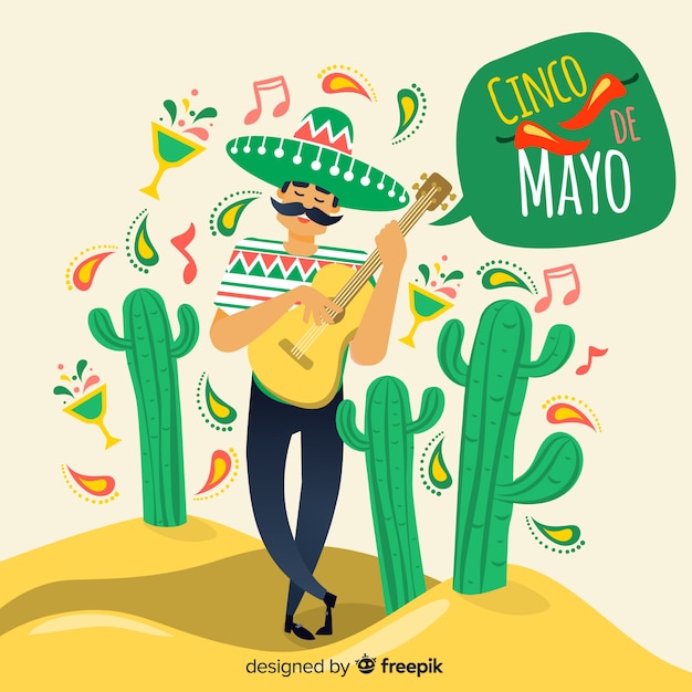 Free Vector cinco de mayo