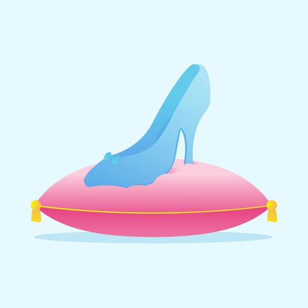 Cinderella glass shoe