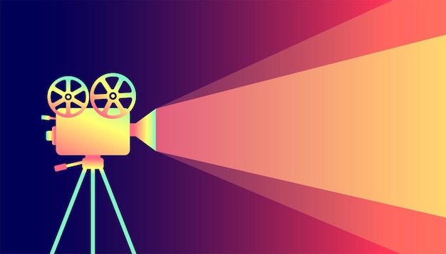 Free Vector cinema film festival movie poster background