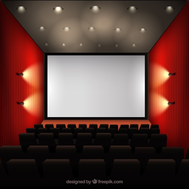 Free Vector cinema interior