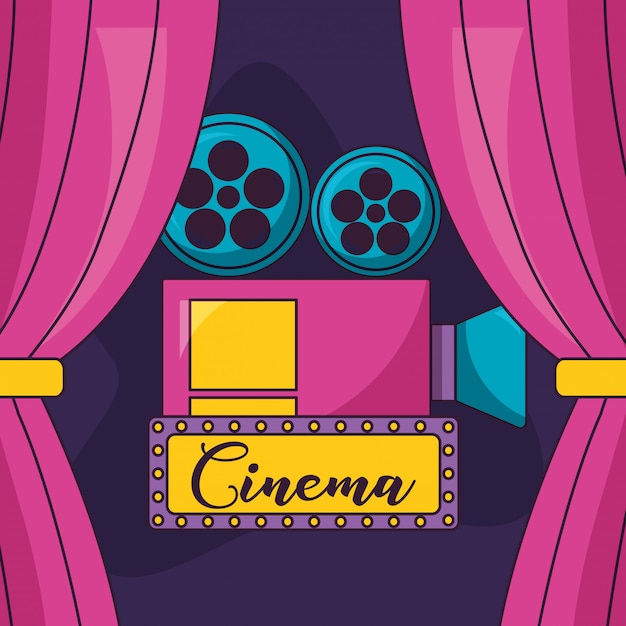 Cinema movie illustration