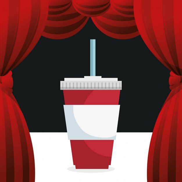 cinema soda drink entertainment icon