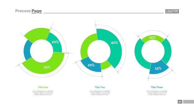 Free vector circle diagrams slide template