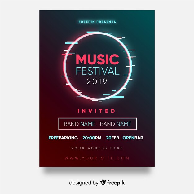 Circle music festival poster