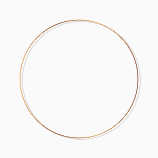 Circle round frame on a blank background vector